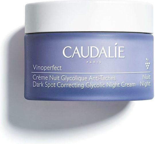 Caudalie Vinoperfect Glycolic Κρέμα Προσώπου Νυκτός για Ενυδάτωση, Πανάδες & Λεύκανση με Βιταμίνη C 50ml