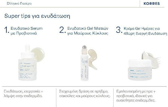 Korres Greek Yogurt Probiotic Intense Rich Cremă Hidratantă de Față 48h cu Acid Hialuronic și Aloe Vera 40ml