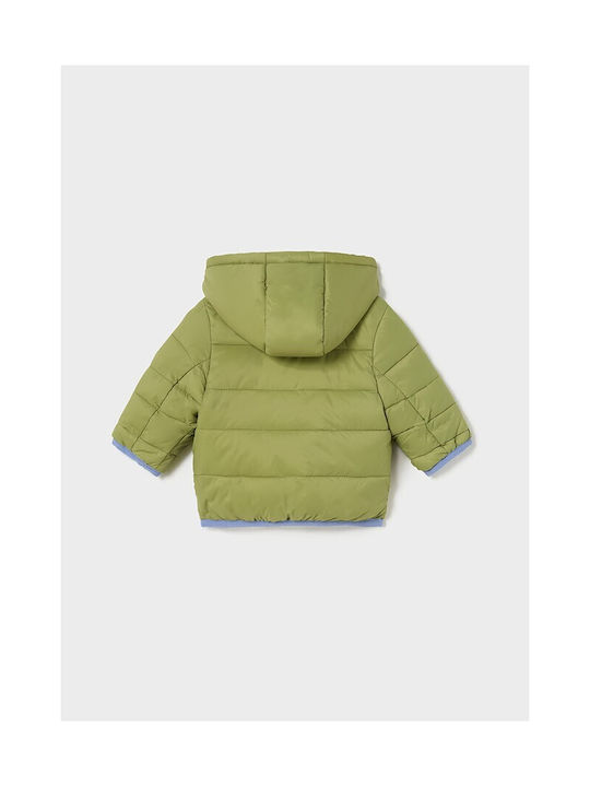 Mayoral Boys Casual Jacket Green Double Sided with Ηood