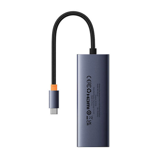 Baseus UltraJoy USB-C Docking Station με HDMI 4K Γκρι