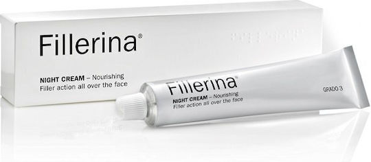 Labo Fillerina 12HA Densifying Filler Grade 5 Lippen Nacht Creme für Feuchtigkeitsspendend Anti-Aging & Festigung mit Hyaluronsäure & Kollagen 50ml