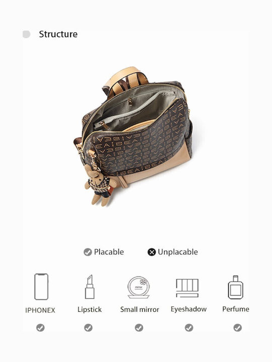 Women's Brown Backpack Bag