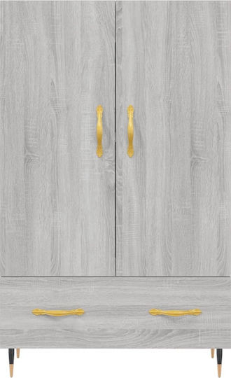 Μπουφές από Ξύλο & Μέταλλο Γκρι 69.5x31x115cm