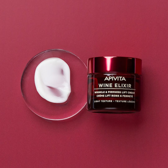 Apivita Wine Elixir Light Cremă de Față de Zi pentru Hidratare Anti-îmbătrânire și Tonifiere cu Acid Hialuronic 50ml