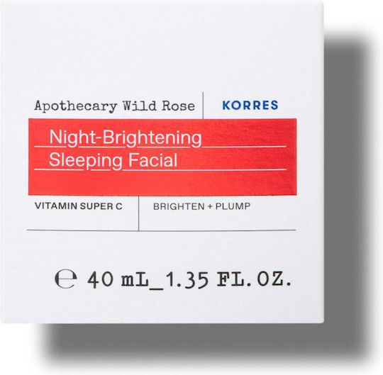 Korres Wildrose Creme Gesicht Nacht 40ml