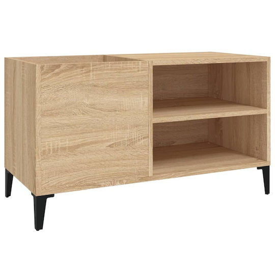 vidaXL Sonoma Oak Processed Wood Hi-Fi Furniture Brown 38x84.5x48cm