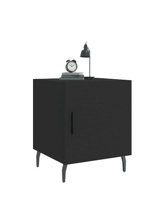 Noptiere Negre 2buc 40x40x50cm