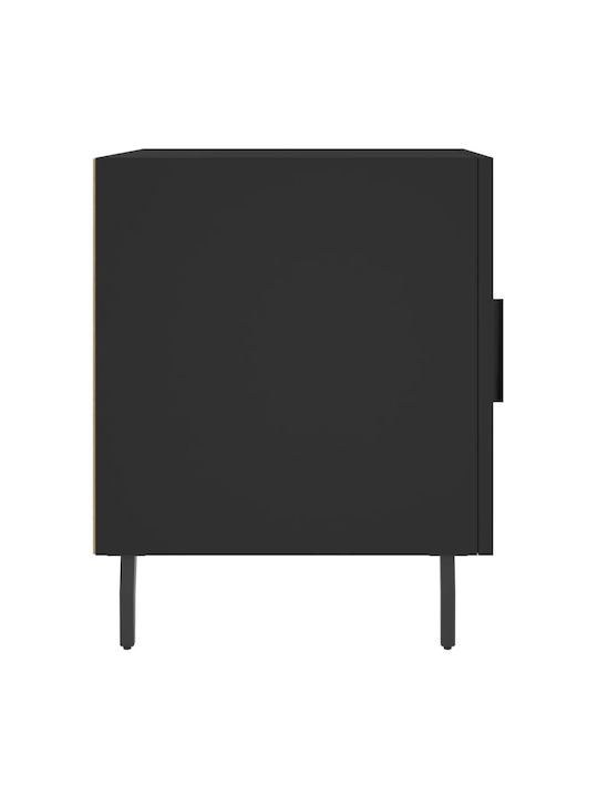 Noptiere Negre 2buc 40x40x50cm