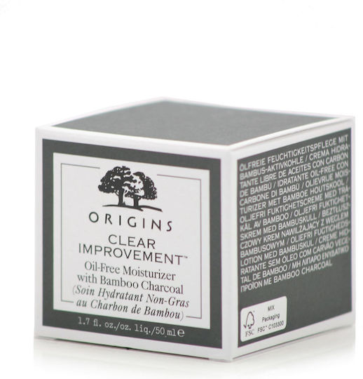 Origins Clear Improvement 24ωρη Αναπλαστική & Ρυθμιστική Κρέμα Προσώπου κατά των Ατελειών & της Ακμής με Υαλουρονικό Οξύ 50ml