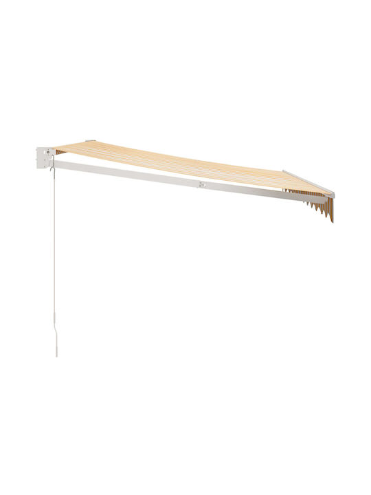 vidaXL Cort Terasă Galben x2.5m
