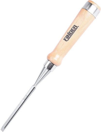 Finder Σκαρπέλο Φάρδους 10mm με Ξύλινη Λαβή