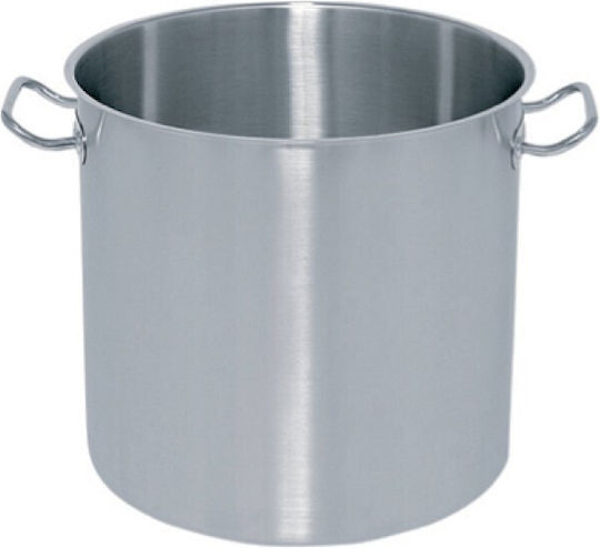 Mega Stainless Steel Marmite Capacity 50lt with Diameter 40cm and Height 40cm.