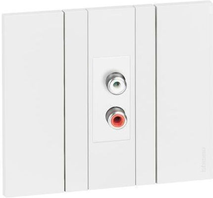 Legrand Living Now Steckdose RCA in Weiß Farbe KW4269R
