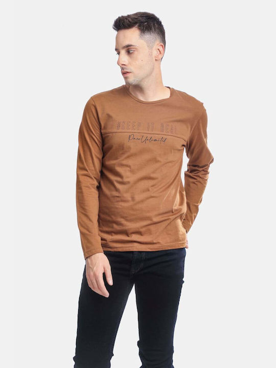 Paco & Co Men's Long Sleeve Blouse Brown