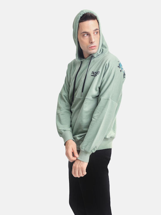 Paco & Co Men's Sweatshirt with Hood Green