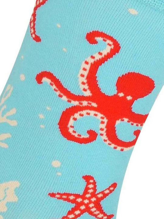 Crazy Socks Femei Șosete Albastru deschis 1Pachet Crazy Socks Femei Șosete Albastru deschis 1Pachet
