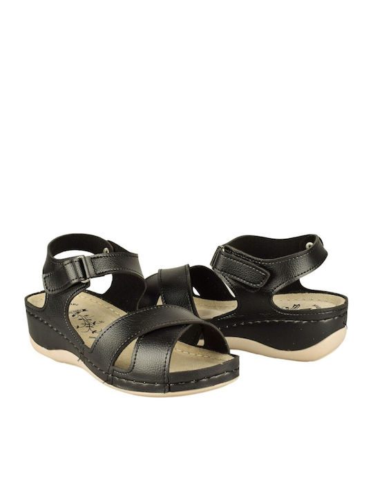 Anatomic Women's Leather Platform Shoes Black