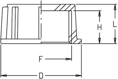 Pythagoras 01-Α02-1607 Conector de montare Barb Fitting 55mm