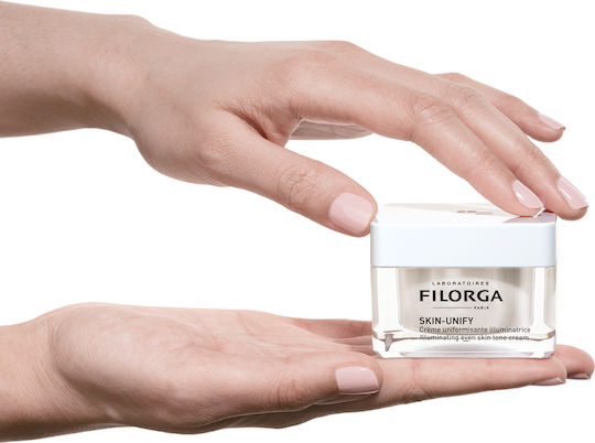 Filorga Skin-Unify Осветяващ Крем За Равномерен Тон На Кожата Хидратиращ Крем За Лице С Хиалуронова Киселина 50ml