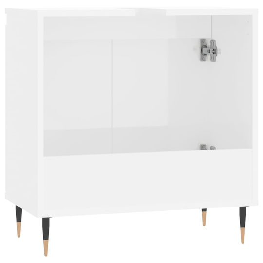 vidaXL Waschtisch ohne Waschbecken L58xB33xH60cm Weiß