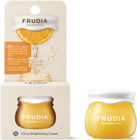 Frudia Citrus 24ωρη Κρέμα Προσώπου Ημέρας για Ενυδάτωση & Λεύκανση με Υαλουρονικό Οξύ & Βιταμίνη C 10ml