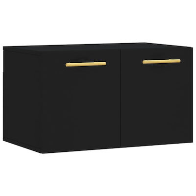 vidaXL Cabinet de baie L60xA36.5xÎ35cm Negru