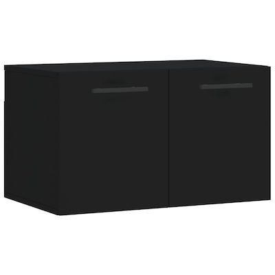 vidaXL Cabinet de baie L60xA36.5xÎ35cm Negru