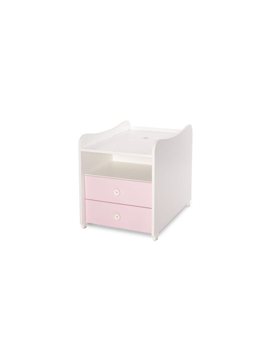 Lorelli Πολυμορφική Κούνια Combo White / Orchid Pink με Συρτάρι