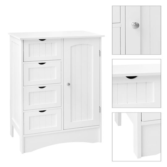 ML-Design Ντουλάπι Μπάνιου 55x30x81cm Λευκό