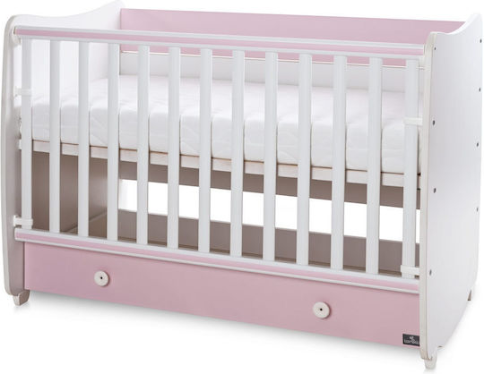 Lorelli Cabriolet Patut Copii Dream Alb / Roz Orhidee Cu Sertar