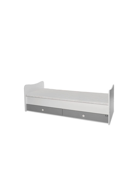Lorelli Convertible Baby Crib Minimax White / Stone Grey for Mattress 60x120cm