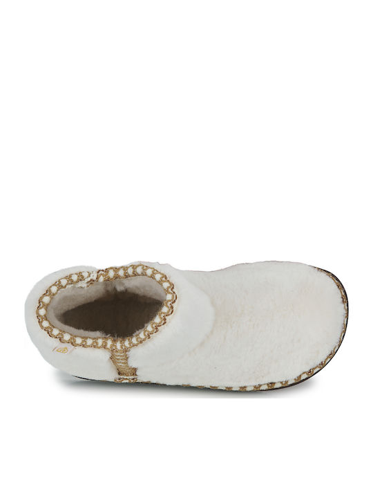 Kinderhausschuhe Stiefel Weiß