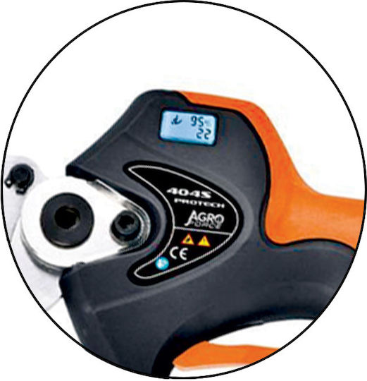 Agroforce Protech-404S Pruning Shears Battery Brushless 21V 2x4Ah/2.6Ah with Maximum Cutting Diameter 40mm