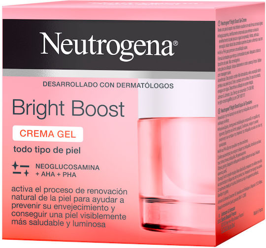 Neutrogena Bright Boost Αντιγηραντικό Gel Προσώπου με AHA 50ml