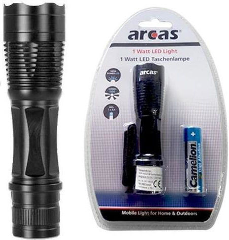 Arcas Φακός LED με Μέγιστη Φωτεινότητα 100lm
