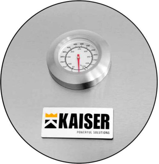 Kaiser Inova Ψησταριά Υγραερίου Μαντεμένιας Σχάρας 41.5x61εκ. με 3 Εστίες 9kW και Πλαϊνό Μάτι 3kW