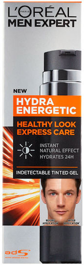 L'Oreal Paris Expert Hydra Energetic Healthy Look 24h Ανδρικό Gel Gesicht Tag Gefärbt 50ml