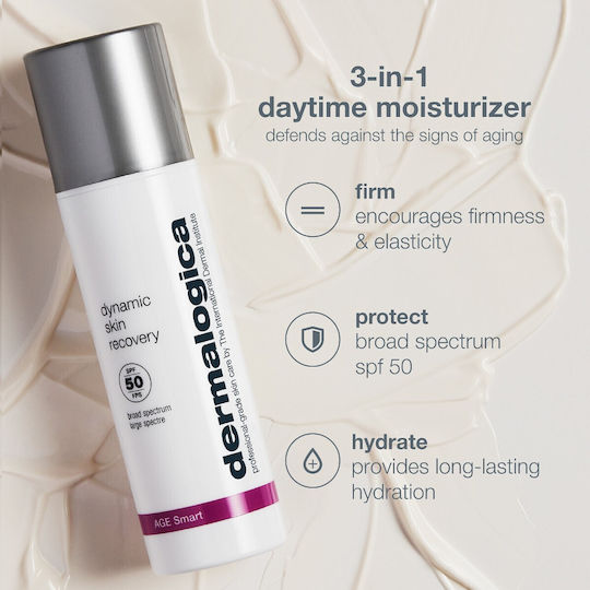 Dermalogica Dynamic Skin Recovery Λοσιόν Προσώπου Ημέρας με SPF50 για Ενυδάτωση & Αντιγήρανση 50ml