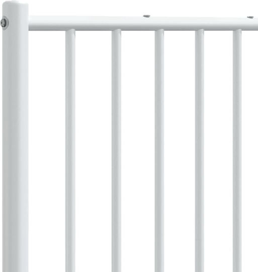 vidaXL Metal Bed Headboard White 125x90cm