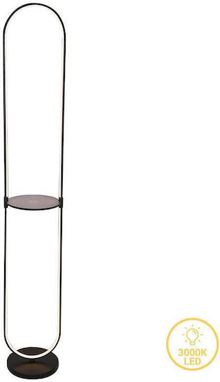 Pakketo Reflect LED Φωτιστικό Δαπέδου Υ165xΜ26εκ. με Θερμό Λευκό Φως Μαύρο