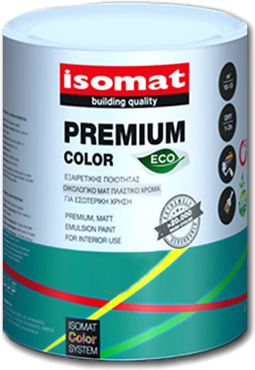 Isomat Premium Color Πλαστικό Χρώμα για Εσωτερική Χρήση 750ml