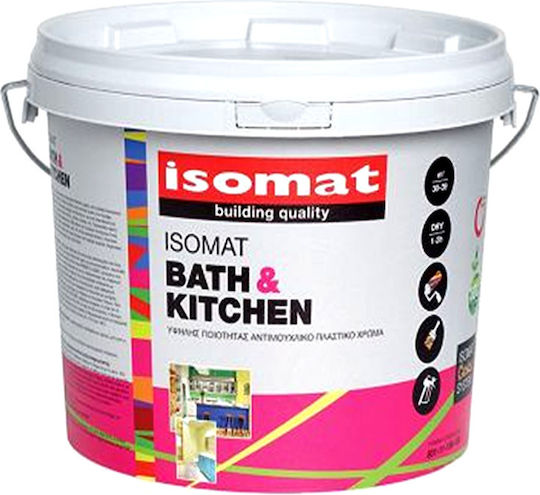 Isomat Bath & Kitchen Plastic Anti-Mildew Paint for Interior Use White 750ml