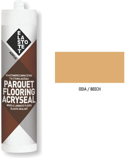 Elastotet Parquet Flooring Acryseal Sealant Silicone Οξιά 280ml