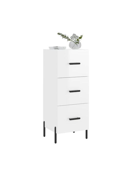 Wooden Storage Drawers M34.5xW34xH90cm
