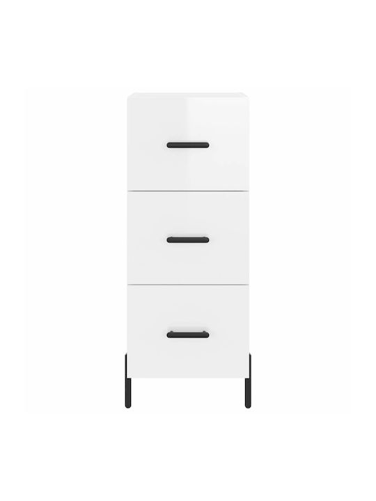 Wooden Storage Drawers M34.5xW34xH90cm