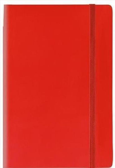 THeofylaktos Soft Flex Notebook A6 Ruled with Elastic Red