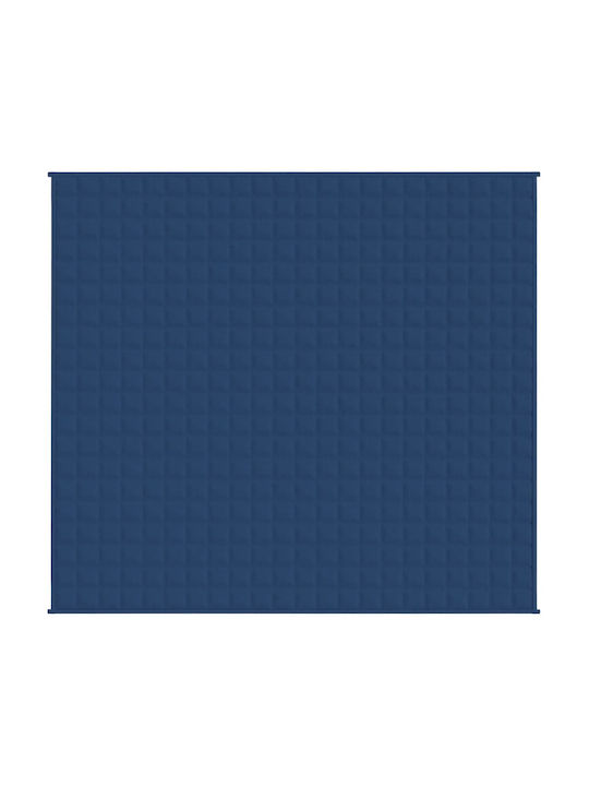 vidaXL Pătură De Gravitație Superdublă 220x235cm Albastră