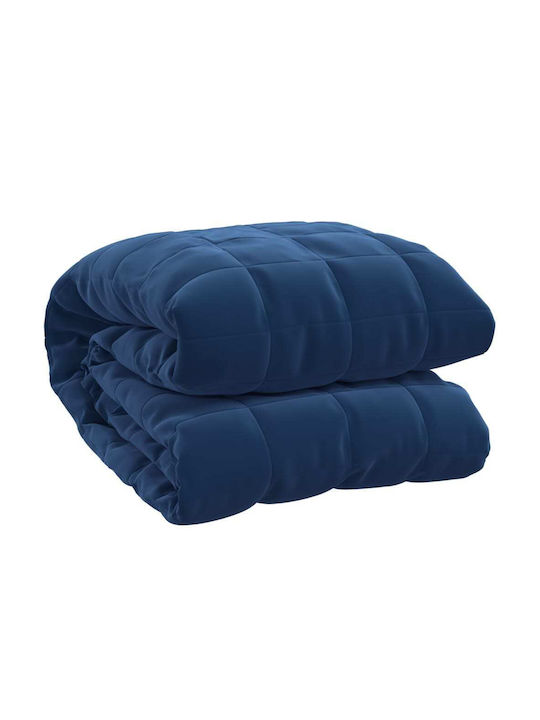 vidaXL Schwerkraftdecke Couch 120x180cm Blau
