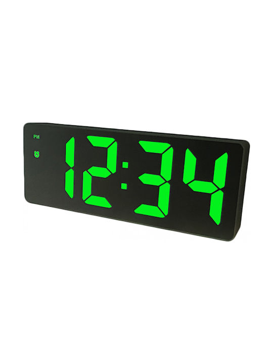 Factory Ceas Digital de Masă cu Alarmă Negru GH0712L