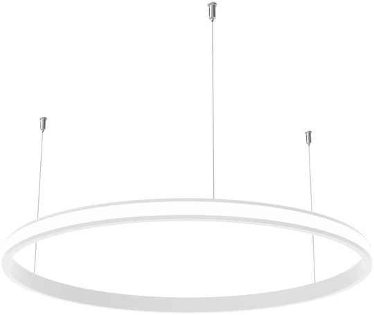 Cubalux Suspendata Profil din Aluminiu pentru Bandă LED Rotund cu Opal Acoperire